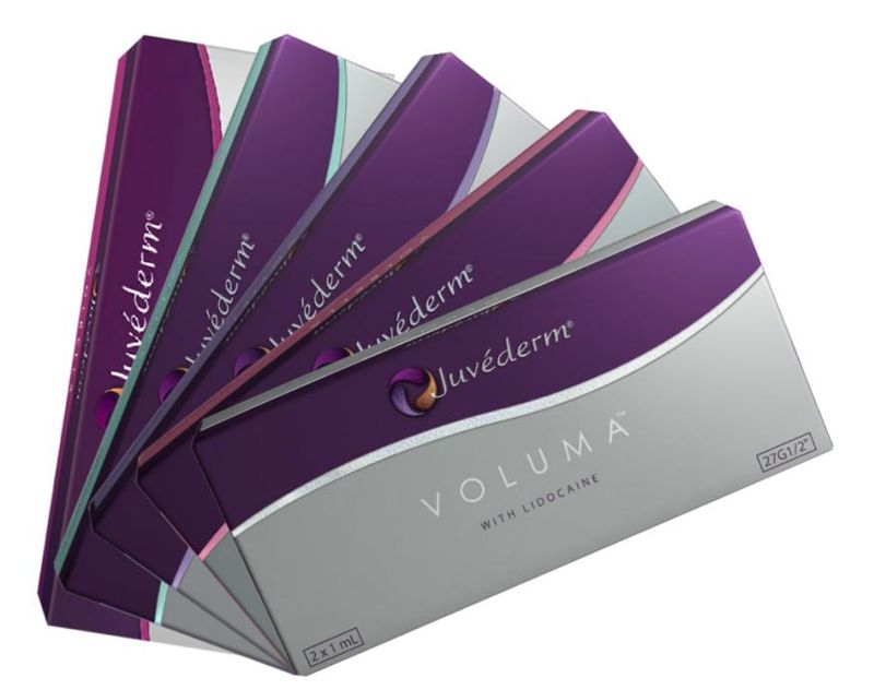 Hyaluronic acid fillers: juvederm packaging